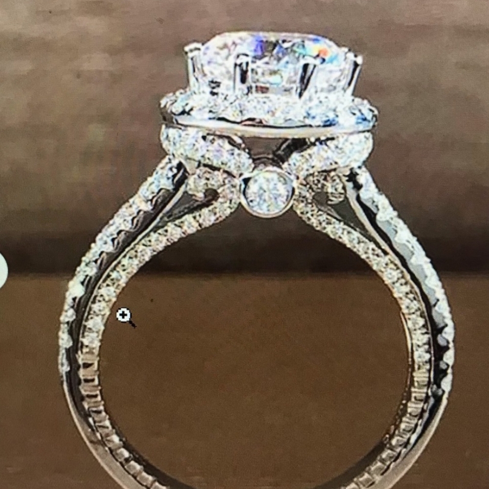 2ct Moissanite Halo Ring